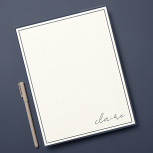 Dunkle Blaue Vintage-Notizpapier-Notizen Mitteilungskarte