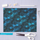 Dunkle blaue Waves Seidenpapier (Handwerk)
