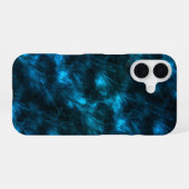 Dunkle blaue Welle iPhone 16 Hülle (Rückseite (Horizontal))