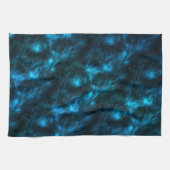 Dunkle blaue Wellen Geschirrtuch (Horizontal)