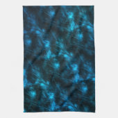 Dunkle blaue Wellen Geschirrtuch (Vertikal)
