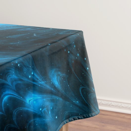 Dunkle blaue Wellen Tischdecke (Beispiel)