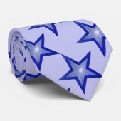 Dunkle Blue Star Krawatte blass blau (Gerollt)