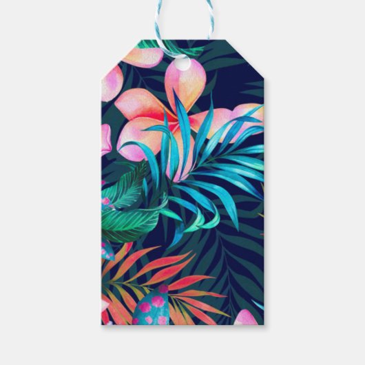 Dunkle Blume Geschenkanhänger (Vorderseite)