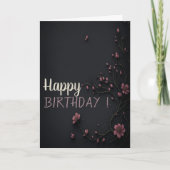 Dunkle Blume Gothday Karte (Vorderseite)