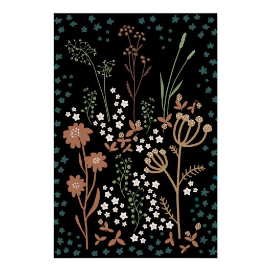 Dunkle Blume Poster (Vorderseite)