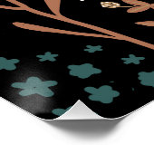 Dunkle Blume Poster (Ecke)