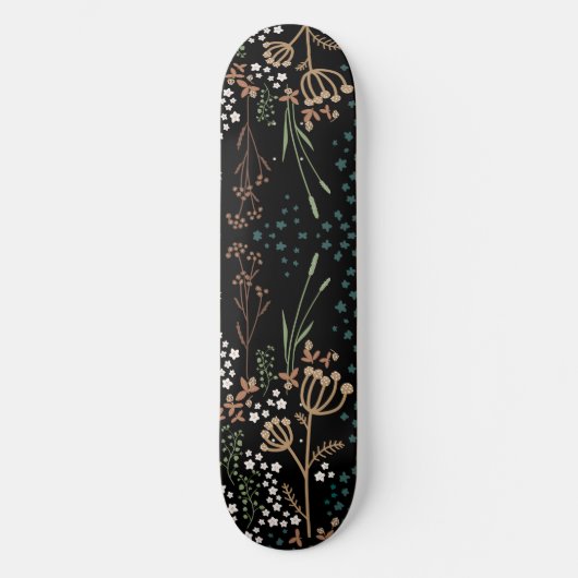 Dunkle Blume Skateboard (Vorderseite)