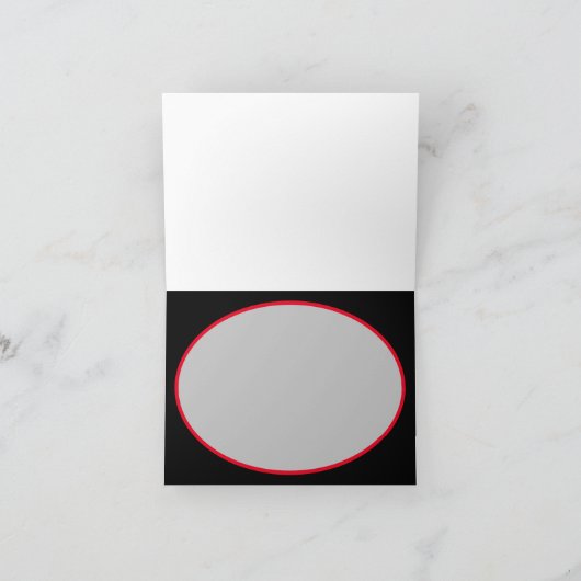 Dunkle Blume Valentine Karte (Innenseite)