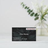 Dunkle Blume Visitenkarte (Stehend Vorderseite)