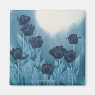 Dunkle Blumen Magnet