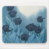 Dunkle Blumen Mousepad (Vorne)