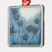 Dunkle Blumen Ornament Aus Metall (Links)