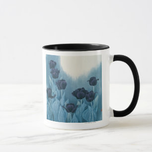 Dunkle Blumen Tasse