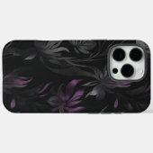 Dunkle Blumenfantasy-Gotik Lila Elegance Case-Mate iPhone Hülle (Rückseite (Horizontal))