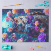 Dunkle Blumenschüssel Seidenpapier (Basteln)