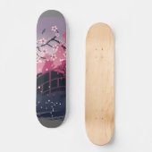 Dunkle Blüte Skateboard (Vorderseite)