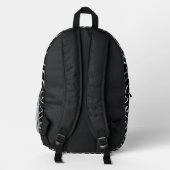 Dunkle Bögen Bedruckter Rucksack (Rückseite)