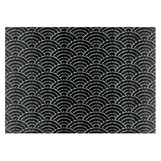 Dunkle Bögen Glasschneidebrett Schneidebrett (Vorderseite)