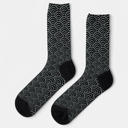 Dunkle Bögen Socken (Linkes Detail)