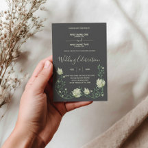 Dunkle botanische Jugendstil-Hochzeit