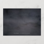 Dunkle botanische Vegetation rustikale Unterkunft Begleitkarte (Rückseite)