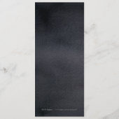 Dunkle botanische Vegetation Vintage rustikale Hoc Menükarte (Rückseite)