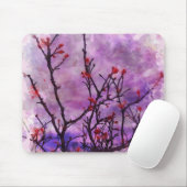 Dunkle Branchen mit roten Buds Mousepad (Mit Mouse)