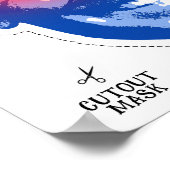 Dunkle Branden-Kostümmaske Poster (Ecke)