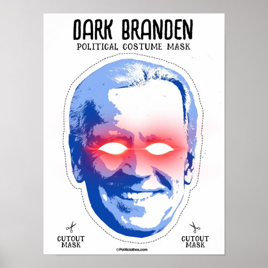 Dunkle Branden-Kostümmaske Poster (Vorne)