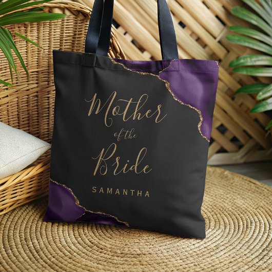 Dunkle Brautmutter-Tasche aus violettem Goldachat Tasche
