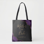 Dunkle Brautmutter-Tasche aus violettem Goldachat Tasche (Vorderseite)