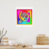 Dunkle Brillen und ein Spiegel tragen Poster (Küche)