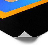 Dunkle Brillen und eine schwarze Spiegelwand trage Poster (Ecke)