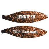 Dunkle Bronze-Glitzer Glitzern Ihr Name Team Basketball (Panele)