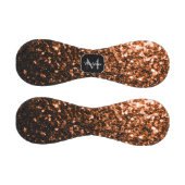 Dunkle Bronze-Imitate Glitzer Funkeln Monogramm-Na Baseball (Paneele)