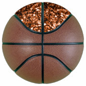 Dunkle Bronze-Imitate Glitzer Glitzern Basketball (Rechts)