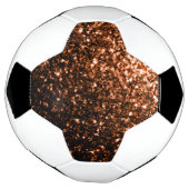 Dunkle Bronze-Imitate Glitzer Glitzern Fußball (Gedreht)