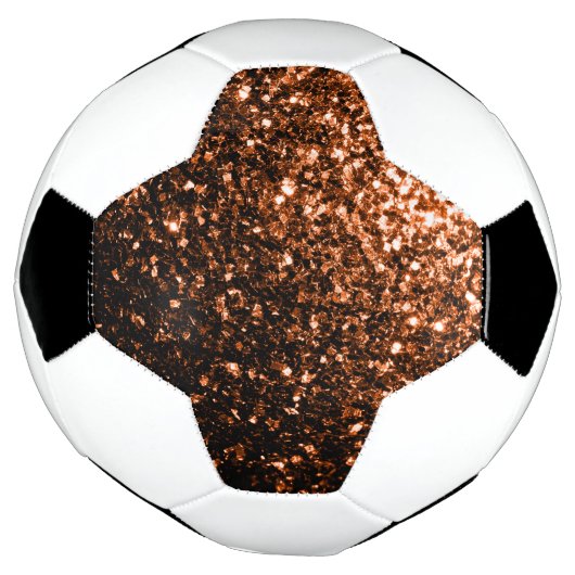Dunkle Bronze-Imitate Glitzer Glitzern Fußball (Gedreht)