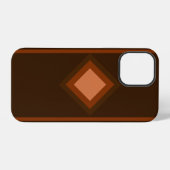 Dunkle Browns iPhone Hülle (Rückseite (Horizontal))