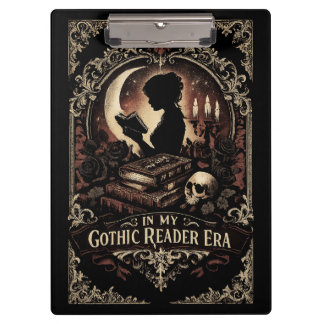 Dunkle Bücher helle Vorstellungskraft | Gothic Rea Klemmbrett