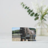 Dunkle Buchtthoroughbred-PferdeVisitenkarte Visitenkarte (Stehend Vorderseite)