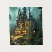 Dunkle Burg Wandteppich (Vorderseite)