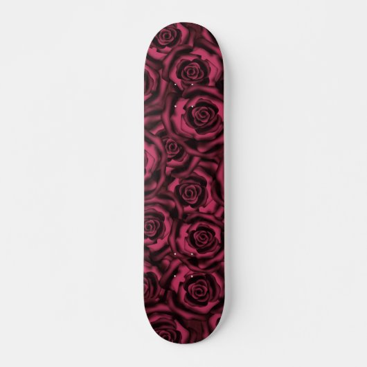 Dunkle Burgund-Rose. Skateboard (Vorne)