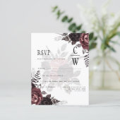 Dunkle Burgund Schwarze Rose Hochzeitsfest Winter (Stehend Vorderseite)