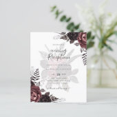 Dunkle Burgund Schwarze Rose Hochzeitsfest Winter (Stehend Vorderseite)