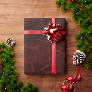 Dunkle Burgunderrote Marmortextur Geschenkpapier
