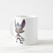 Dunkle Chupacabra Art Halloween Fantasy Creature Kaffeetasse (Vorderseite Links)