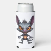 Dunkle Chupacabra Art Halloween Fantasy Creature Selters Dosenkühler (Seltzer Vorderseite)