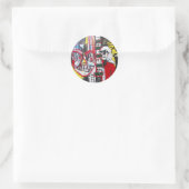 Dunkle Clowns Runder Aufkleber (Tasche)